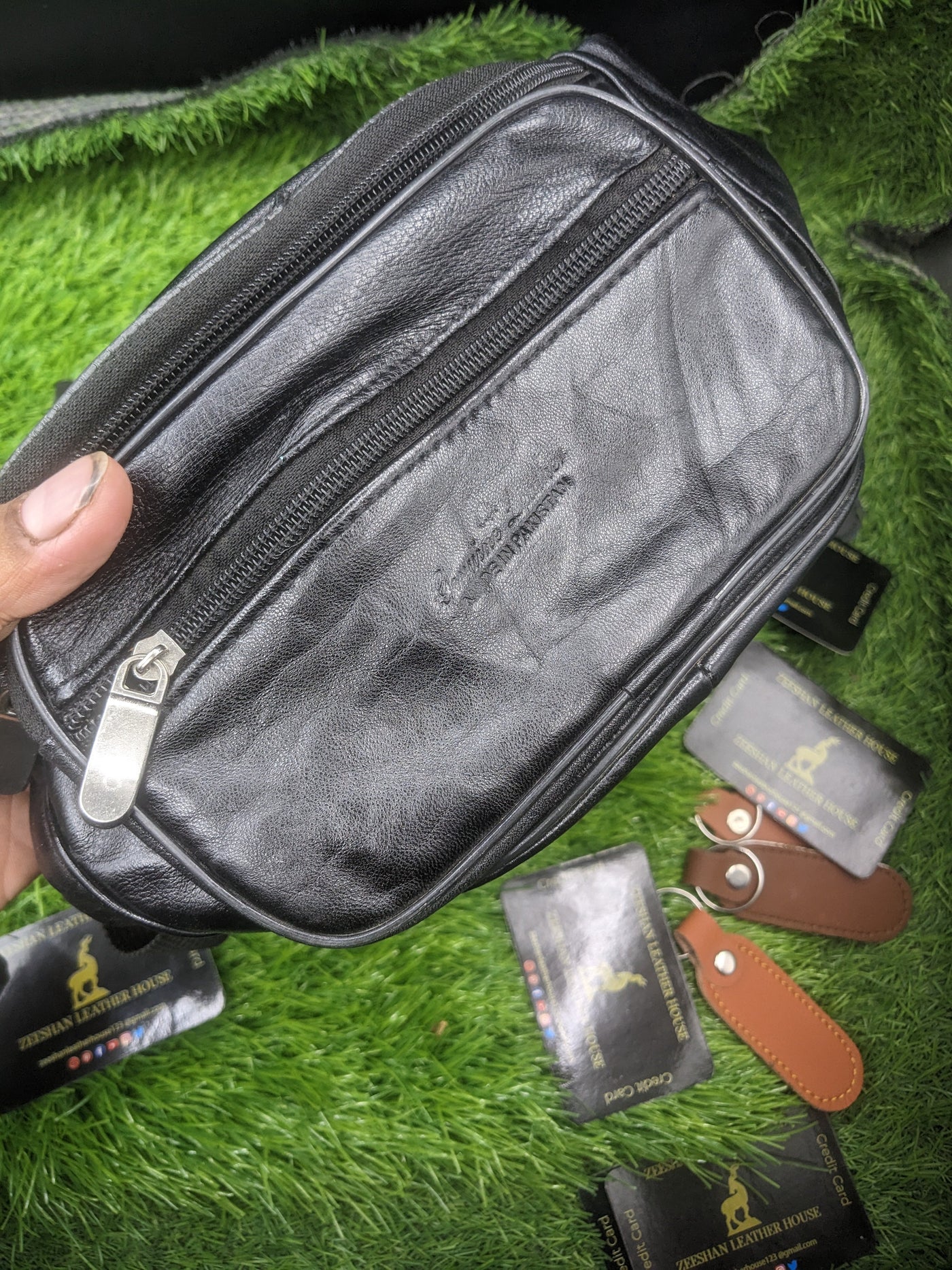 Belt pouch Leather Travel Waist Bag for Mobile Money and your precious things and Good Quality and work