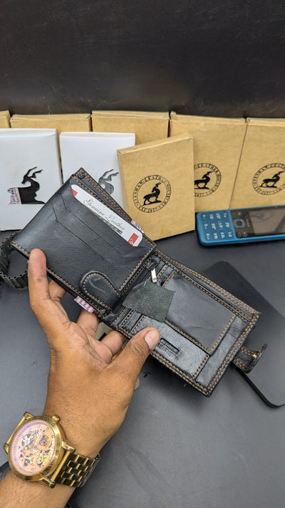 Genuine sheep leather wallet